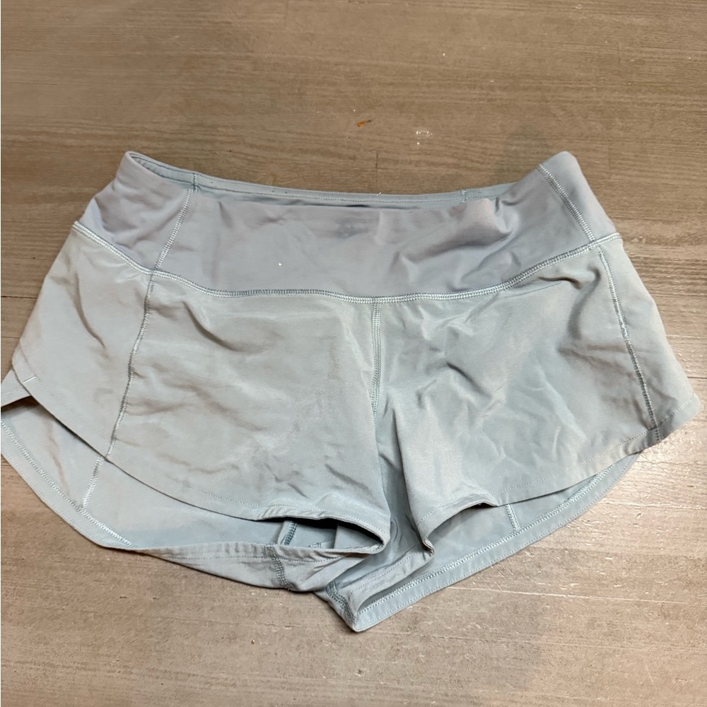 lululemon athletica Women's Light Gray Athletic Shorts